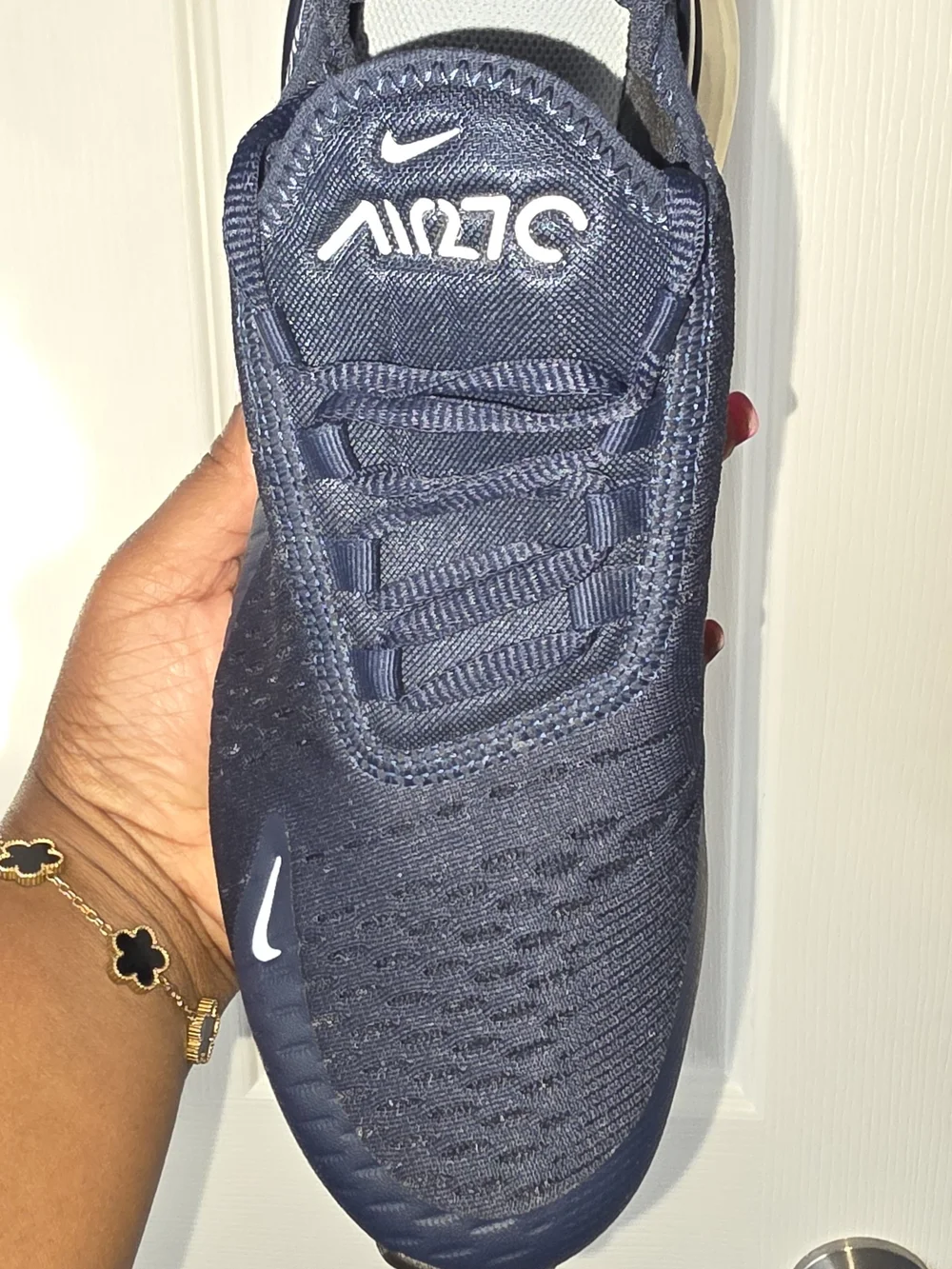 Nike Air270 Big Kids Running Shoes - Blue/White